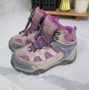 [H463] Hi-Tec Kids "Altitude" Boots - Purple/Gray